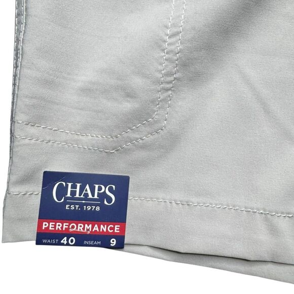 NWT Chaps Performance Mens Short 40x9 Stretch Light Tan Golf - Picture 2 of 6